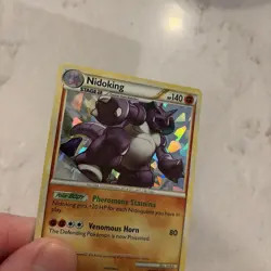 Nidoking 6/102 Cracked Ice Holo Triumphant Pokemon Card - Image 2