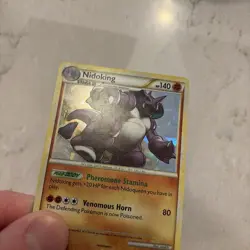 Nidoking 6/102 Cracked Ice Holo Triumphant Pokemon Card - Image 3