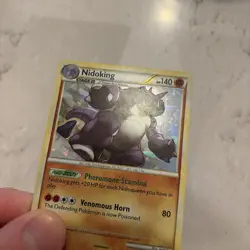 Nidoking 6/102 Cracked Ice Holo Triumphant Pokemon Card - Image 4