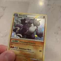 Nidoking 6/102 Cracked Ice Holo Triumphant Pokemon Card - Image 5