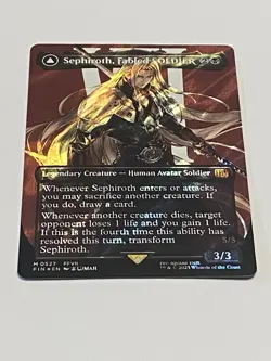 Sephiroth Fabled Soldier Borderless Surge Foil Final Fantasy MTG Card 0527 - Image 4