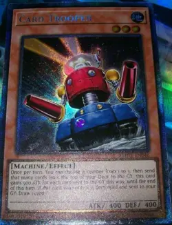 Yugioh! LP Card Trooper - AMDE-EN046 - Collector's Rare - 1st Edition Lightly Pl - Image 1
