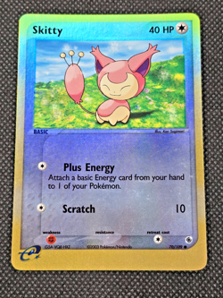 Skitty 70/109 Reverse Holo Pokemon Card Ruby & Sapphire 2003 LP - Image 1