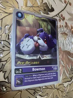 Digimon Card Game Pre-Release Foil Bowmon BT14-006 Blast Ace - Image 1