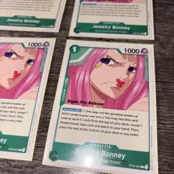 X4 ONE PIECE ENGLISH CARD GAME SUPER PRE-RELEASE CARTE JEWELRY ST02-007 ST MINT - Image 2