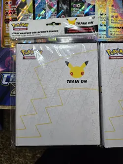 Pokemon 3 Train On Binders 25th Anniversary 17 Jumbo Card Lot Charizard Pikachu - Image 2