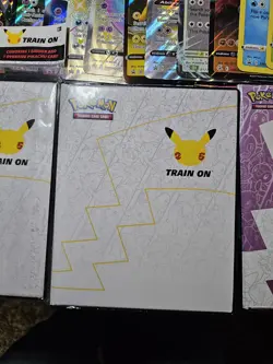 Pokemon 3 Train On Binders 25th Anniversary 17 Jumbo Card Lot Charizard Pikachu - Image 3