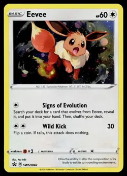 Eevee SWSH042 SWSH: Sword & Shield Promo Cards *HOLO BLEED* - Image 1