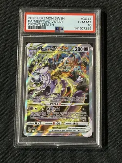 Mewtwo VSTAR Crown Zenith: Galarian Gallery Ultra Rare Card #GG44/GG70 PSA 10 - Image 1