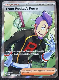 226/182 Team Rocket's Petrel Destined Rivals Full Art Pokemon TCG Card - NM - Image 1