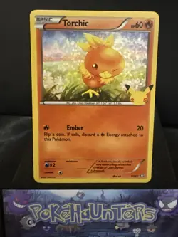 Pokemon Card Torchic 11/25 HOLO McDonalds 25th Anniversary Promo L/P - Image 1
