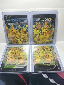 ULTRA RARE Pikachu V-Union 4-Card Set Pokemon TCG SWSH139-142 Holo Promo - NM - Image 1