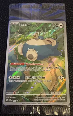 Pokemon TCG Snorlax 051 Scarlet & Violet 151 Holo Promo Card Sealed NM - Image 1