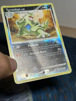Tyranitar 17/123 Reverse Holo Rare DP Mysterious Treasures Pokemon Card HP - Image 5