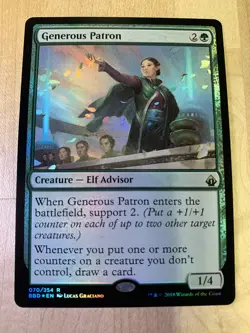 Generous Patron NM Battlebond -FOIL- Magic the Gathering MtG - Image 1