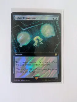 MtG Doctor Who Cyber Conversion Foil R Borderless 0355 Magic Gathering - Image 1