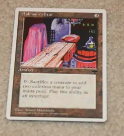 MTG Chronicles Ashnod's Alter Magic the Gathering - back crease - Image 1