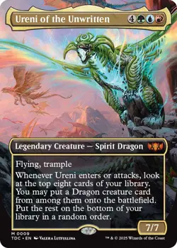 Ureni of the Unwritten (Borderless) 9 NM Foil Commander: Tarkir: Dragonstorm ... - Image 1