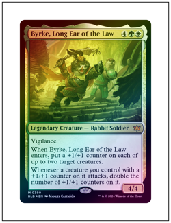 1x Byrke, Long Ear of the Law, Foil, Magic the Gathering MTG NM - Image 1