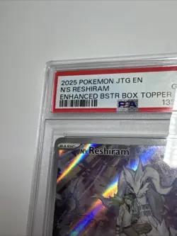 Pokemon N's Reshiram 167/159 Journey Together Stamped Box Topper PSA 10 GEM MINT - Image 3