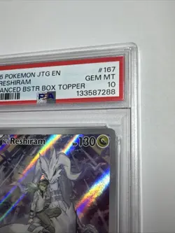 Pokemon N's Reshiram 167/159 Journey Together Stamped Box Topper PSA 10 GEM MINT - Image 4
