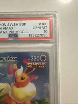 Pokemon TCG Flareon VMAX SWSH180 Flareon VMAX Premium Collection Promo PSA 10 - Image 3
