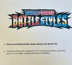Pokemon Battle Styles Master Set starter kit (reverse holos plus more) - Image 1