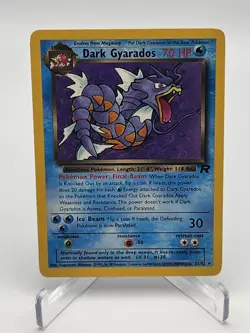 2000 Pokemon Team Rocket Dark Gyarados 25/82 Non Holo Rare LP TCG Nintendo - Image 1