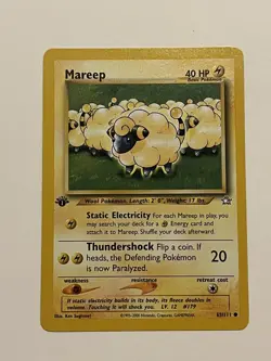 Pokemon TCG Mareep Neo Genesis 65 Regular 1st Edition Common - Image 2