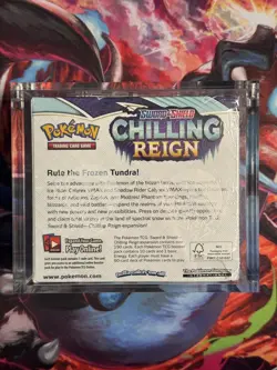 Pokemon TCG Chilling Reign Booster Box 36 New Sealed with acrylic case 820650818462 - Image 2