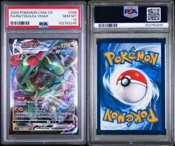 PSA 10 GEM MINT Chinese Rayquaza VMAX 098/132 SWSH RRR Rare Holo Pokemon POP 4 - Image 3