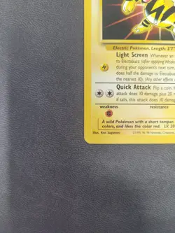 Pokemon TCG Electabuzz Kids WB Movie Black Star Promo 2 WOTC Stamp 1999 - Image 5