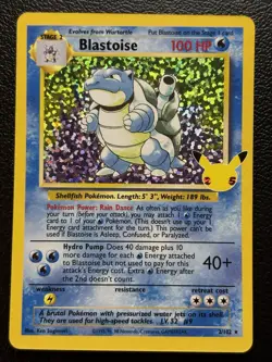 Blastoise 2/102 Celebrations: Classic Collection Holo Pokemon TCG NM - Image 1