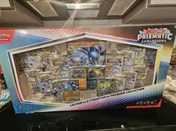 PRISMATIC EVOLUTIONS Lucario EX and Tyranitar EX Premium Collection In Hand!! - Image 3