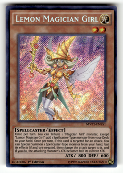Lemon Magician Girl MVP1-ENS51 1st Edition Secret Rare The Dark Side of Dimensio - Image 1