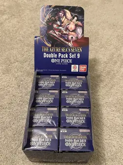 ONE PIECE TCG OP-14: The Azure Sea’s Seven - Double Pack Set Vol. 9 *Lot Of 8* - Image 1