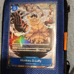 Bandai Monkey.D.Luffy OP11-058 One Piece Card Game Holo Blocker 7000 Power - Image 4