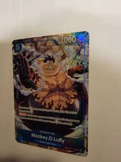 Bandai Monkey.D.Luffy OP11-058 One Piece Card Game Holo Blocker 7000 Power - Image 5