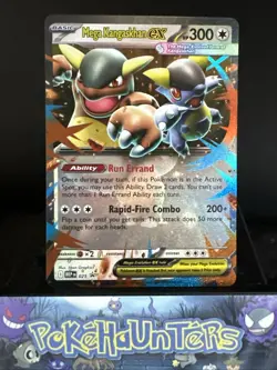 Pokemon Card Mega Kangaskhan EX MEP 025 Mega Evolution Black Star Promo NM - Image 1