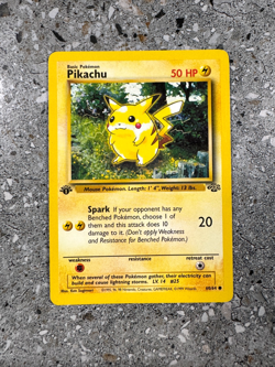 Pokemon TCG Cards 1st Edition Pikachu 60/64 Jungle EXC - Image 1