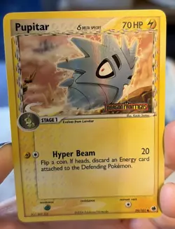 Pokemon TCG Pupitar Delta Species EX Dragon Frontiers Card 59/101 Holo Stamped - Image 1