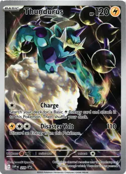 Pokemon TCG Thundurus Card 209 Promo SV Black Bolt NM - Image 1
