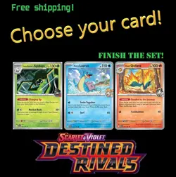 Destined Rivals Choose Your Trainer or Pokemon Card! Holo/Normal/Reverse Holo! - Image 1