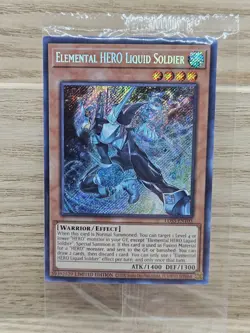 Sealed Yugioh Card TCG Elemental HERO Liquid Soldier LDS3-EN103 Secret Rare (56) - Image 1
