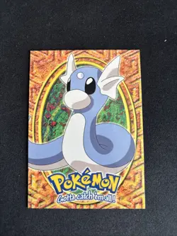 E10 DRATINI Black Logo Pokemon Topps TV Animation Edition Card 1999 - Image 1