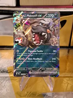 Arven's Mabosstiff Ex Pokemon Prize Pack Series 8 Promo Pokemon Card NM/LP - Image 1