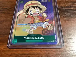 Monkey D Luffy P-037 1st Anniversary Tournament Promo One Piece Card English - Image 2