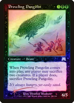 Prowling Pangolin FOIL Onslaught PLD Black Uncommon MAGIC MTG CARD ABUGames - Image 1
