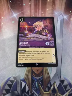 Arthur 35/204 Rise Of The Floodborn Super Rare Non-Foil Disney Lorcana Card - Image 1