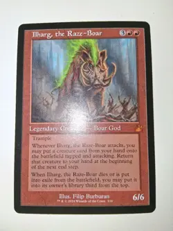 Ilharg, the Raze-Boar (Retro) - Ravnica Remastered MTG 334 NM - Image 1
